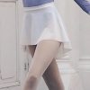 Short white mesh skirt