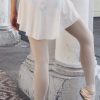 Short white mesh skirt